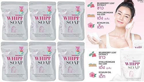 X6 (With Original Big Box) NAMU LIFE SNAIL WHITE WHIPP SOAP REDUCE WRINKLES DARK SPOTS WHITENING SKIN 100 G