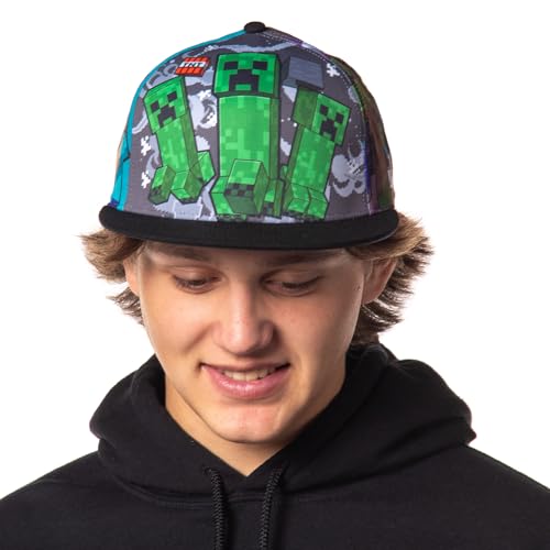 Casquette de baseball réglable adulte Minecraft Creeper scène multicolore - 3