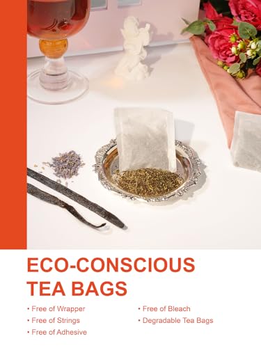 Image of TeeLux Paris Breakfast Tea Bags, Blend Black Tea with Natural Vanilla & Bergamot Flavor, Robust & Smooth Taste, 100 Count