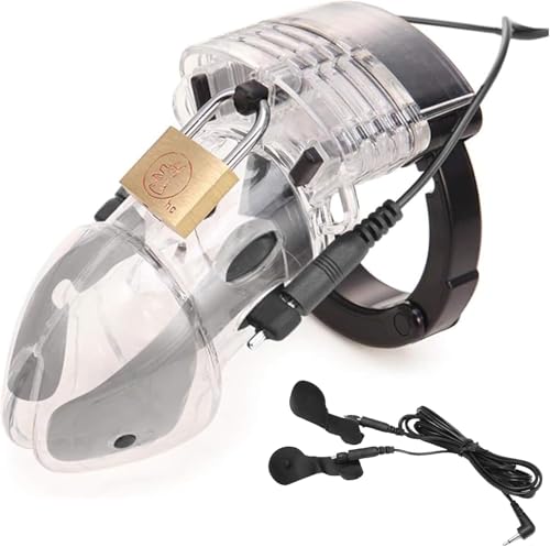 Chastity Cage for Male with Electro-Stimulation, Penis Cage, Sex Toys, Electro Shock Chastity Cage for Men, BDSM Bondage, Fetish Sex Toys, Chastity Cage for Men, Cock Cage