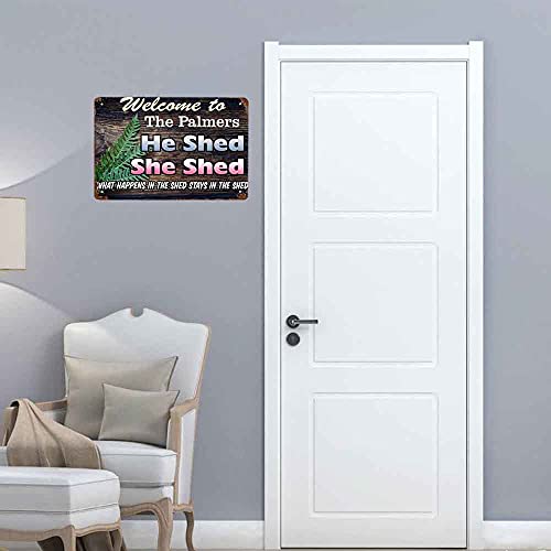 Avcl Vintage Tin Sign with Artificial Rust 8x12inch(20x30cm)—Personalize He Shed She Shed Sign —It is a Fun and Practical Decoration Suitable for Various Occasions. - Image 5