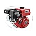 CAIHAOA 7.5HP Gas Engine Motor, 4-Stroke Go Kart Motor 212cc Engine, Horizontal Shaft OHV Engine, 3000W Industrial Grade Gasoline Powered Multi-Use Engine Air Cooled, Max Torque 12.2mm, Red