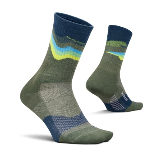 Image of Feetures Trail Max Cushion Mini Crew Sock - Hiking Socks for Men & Women
