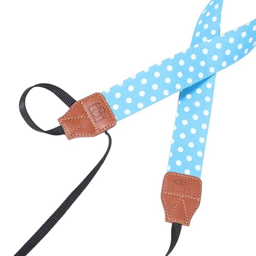 VANZACK Correa para Cámara Acolchada Azul de 73 Cm, Ajustable y Resistente a Golpes, Correa de Hombro Ergonómica para Fotógrafos, Adecuado para Viajes y Uso en Exteriores - imagen 3