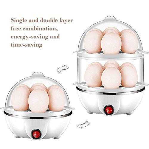 GHE ® Double Layer Egg Boiler Electric Automatic Off 2 Layer 14 Egg Poacher for Steaming, Cooking, Boiling and Frying (Multicolour, 350 Watts) - Image 6