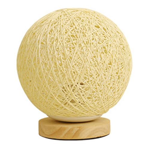 Lámpara de mesa de noche LED regulable con diseño de rattan miniatura 4