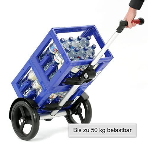 ANDERSEN Einkaufstrolley - Tura Shopper Saira Khaki 55 L Einkaufsroller,Leder,nachhaltig,XXL, Aluminium, Griff ergonomisch, klappbar, ... – Bild 7