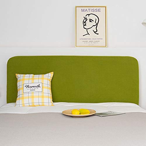 WWQQ Soft Headboard Cover Dust Cover Solid Color Stretch Headboard Slipcover Double/Single Bed Head Covering King_ Size Gray Bed Head Protector Cover 150cm (Color : E, Size : 90-110cm)