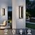tewei LED Outdoor Wall Sconce Dusk to Dawn Outdoor Lighting, Modern Exterior Lighting Fixtures Matte Black LED Exterior Wall Lights for House Front Porch, Warm White 3000K, 2 Pack