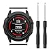 Compatible with Garmin Fenix 5X/5X Plus/Fenix 3 Smart Watch Screw Accessory, 2PCS Stainless Steel Replacement Screws with 2PCS Screwdrivers Removal Tool for Fenix 5X/Fenix 3 Smart Watch (Black1)