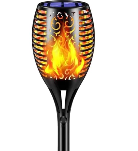 Image of AERYS Solar Mashal Torch Light | Dancing Flame Effect | IP65 Waterproof Solar Garden Outdoor Pathway Light| Auto On /Off, Fire Flame LED Light for Lawn, Balcony & Decoration |(Pack of 1)