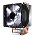 Price comparison product image Cooler Master Hyper H411R CPU Air Cooler - Low-Profile Cooling System, Direct Contact Technology, 4 Copper Heat Pipes, Compact Aluminium Heatsink with 92mm White LED PWM Fan - AMD & Intel Compatible