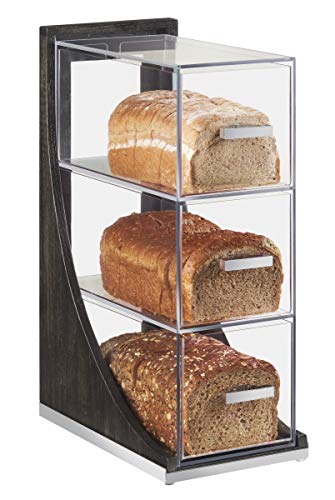 CAL-MIL 3815-87 3 Tier Bread Box, Cinderwood, 6.5" x 13"