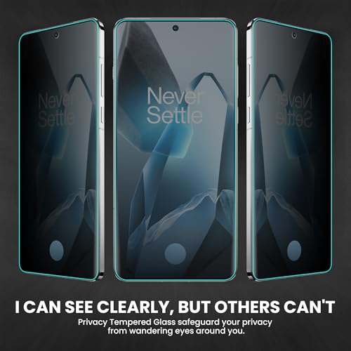 Image of ArmourPro UV Privacy Tempered Glass Screen Protector for OnePlus 13 (6.82 Inch, Pack of 2) Edge to Edge Coverage Anti-Spy /Anti-Peeping 9H Hardness