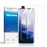 Pleson OnePlus 7 Pro Screen Protector [Exclusively New Installation] [Lifetime Replacement] [2 Pack] Full Coverage [Case Friendly], Bubble Free/HD Clear Screen Protector for OnePlus 7 Pro 2019