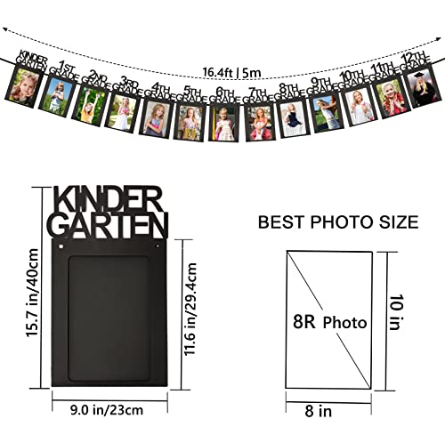 Image of 2026 Graduation Decorations Photo Banner K-12 Party Decor Class of 2026 Decorations 8x10 Paper Photo Frame Picture Banner for High School Senior K022