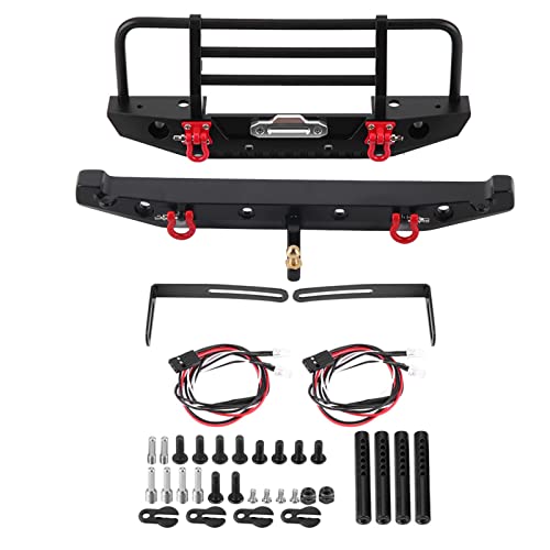 Pare-chocs métal Traxxas TRX-4 anti-casse avec LED pour protéger le châssis SCX10II 90046 1/10