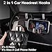 SUNCARACCL 2 Pack Car Seat Headrest Hook, Car Purse Hook Car Hooks for Purses and Bags, Car Seat Back Storage Hook Double Hook Holder Car Organization Accessories(Black)