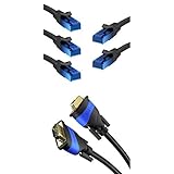 Für alte und neue Bildschirme: Das VGA-Kabel (D-Sub-Stecker) verbindet Computer mit CRTs, LCDs/TFTs, Fernsehern, Beamern und Plasma-Bildschirmen. Stabile Schraubverbindungen halten die Stecker fest in der Buchse