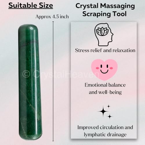 Image of Crystal Heaven Certified Green Aventurine Crystal Wand - Smooth Crystal Wand For Energy Healing, Chakra Balancing, Meditation And Home Decor - Crystals And Healing Stones For Gift
