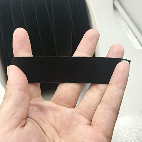 Image of 10 Yards Velvet Ribbon Spool (Black, 1 inch)