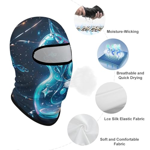 Balaclava para hombre y mujer, máscara para esquí y ciclismo, cobertura completa del rostro miniatura 3
