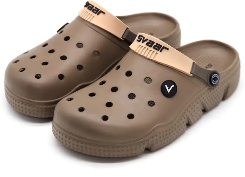 Image of SVAAR Men's Designer Clogs || Sandals with Adjustable Back Strap for Men