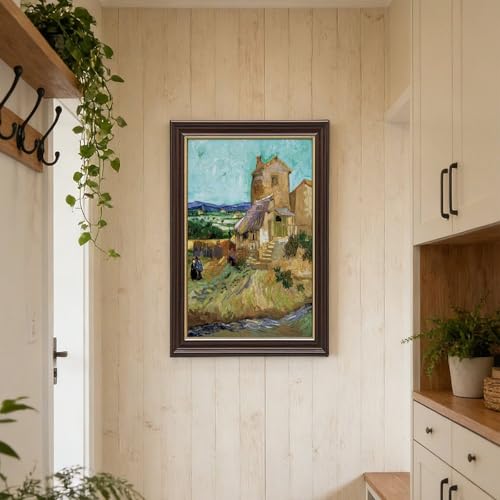 Impression sur toile The Old Mill Van Gogh cadre 41x61 cm