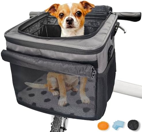 Dog Bike Basket,Cat Backpack Carrier,Dog Bike Carrier Hard,Pet Ca...