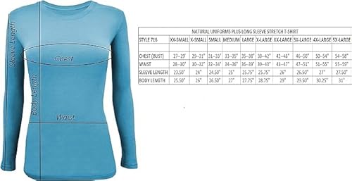Natural Uniforms 7160 Women'S Under Scrub Tee Crew Neck Long Sleeve T-Shirt  thumb #6
