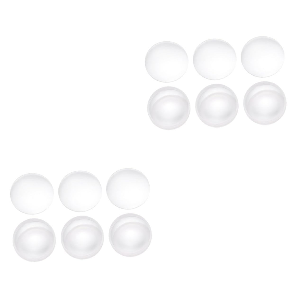 Gatuida 12pièces Lentilles Optiques Convexes Verre De Diamètre Pour Applications Laboratoires Et Éducatives Focalisation Précise Et Facilité Utilisation