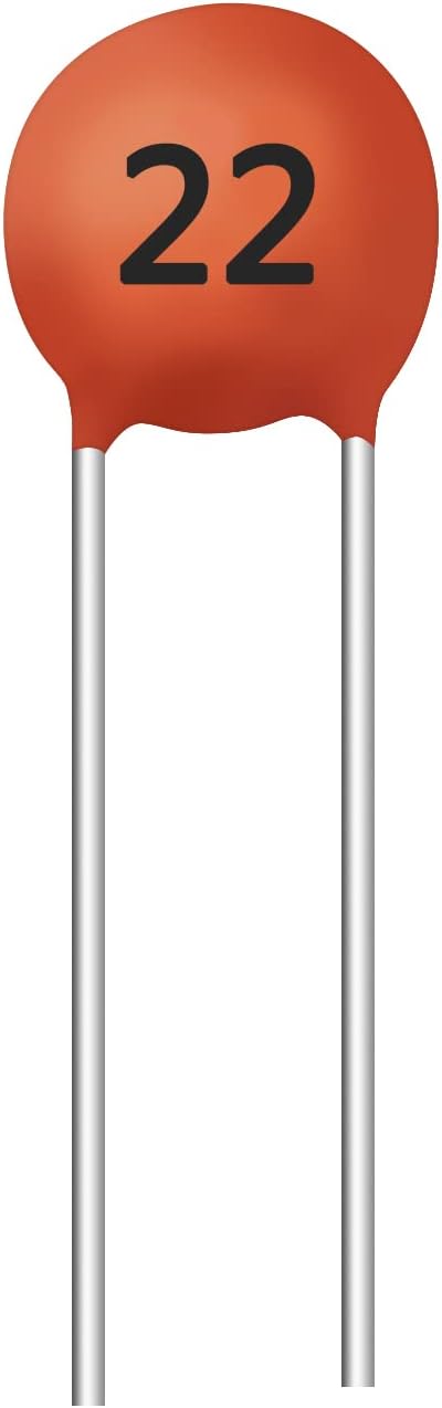 Cermant 100pcs 22pf Ceramic Disc Capacitor,0.022nf DIP Electronic Components,22,Ceramic Chip Capacitor (22pf 0.022nf)