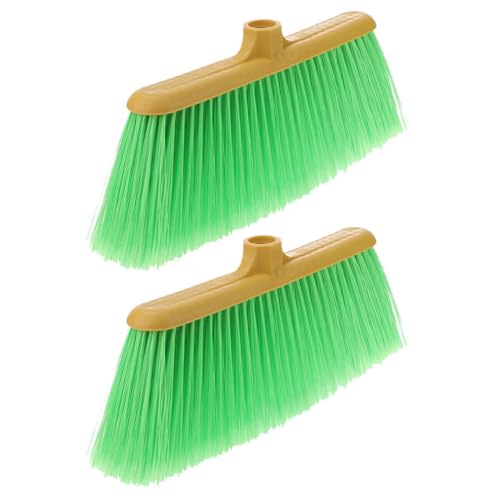 Cabezal Cerdas Escoba pieza de repuesto verde 2