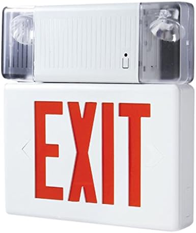 AtLite RCS8R-3 NY Exit Sign Combo Light, 1 Face, 3 Heads, White