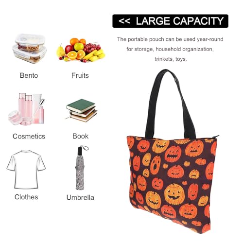 Bolso de lona de gran capacidad para llevar artículos diarios con comodidad 5
