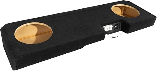 Miniatura 7 de NVX Boost Box - Caja de subwoofer doble de 12 pulgadas para debajo del asiento, sellado, descargado, con iluminación LED para camiones Chevrolet