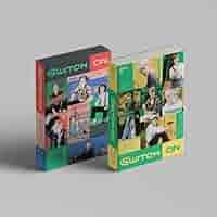 Astro Switch On 8th Mini Album 2 Version SET CD+84p