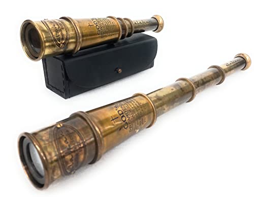 Vintage Spyglass Telescope Engraved Psalm 32:8 - Find Best Pathway - Inspirational Gifts Meaningful Gift Gadget Functional 16" Brass Spyglass with Brilliant Magnification in Gift Box - Image 3