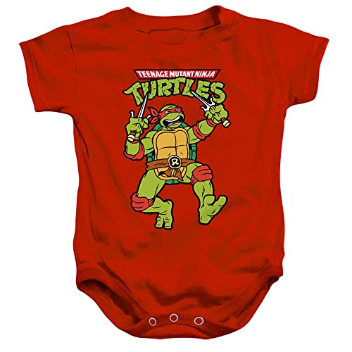 TMNT Teenage Mutant Ninja Turtles Retro Raph Infant Baby Boys Onesie Snapsuit