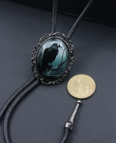 Image of PEARLY JUN Bolo Tie for Women Men Flower Rose Western Cowboy Brown Leather Country Style String Vest Gifts