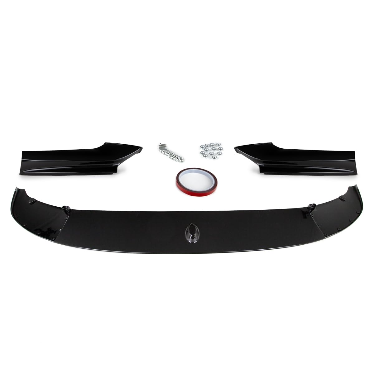 DM Autoteile 2-91469 Frontspoiler 3-teilig Lippe Sport-Performance Hochglanz schwarz kompatibel für BMW 5er F10 F11 M-Paket