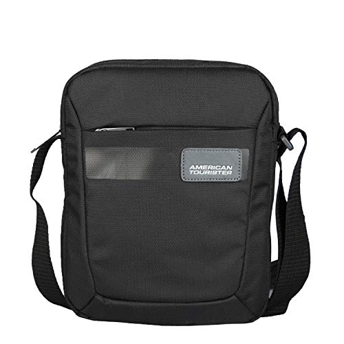 Image of American Tourister Unisex Kris 01 Vertical Sling Bag Cross Body Bag (Small, Black)