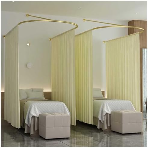 Beau Salon 230mm Long Wrought Iron U-Shaped Pull Rod, Stylish Diagonal Handle for Bedrooms & Treatment Rooms, Color 2, Width 120cm - Durable & Elegant Design