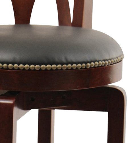 Boraam Cathedral Bar Height Swivel Stool, 29-Inch, Cherry #TOP3