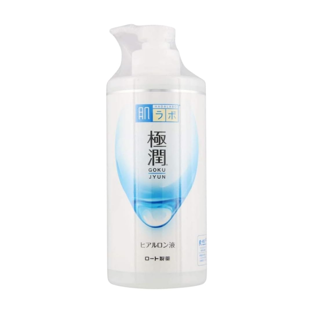 Hada Labo Rohto Hadalabo Gokujun Hyaluronic Lotion Moist Pump Type 13.5 Fl. Oz.(400Ml)