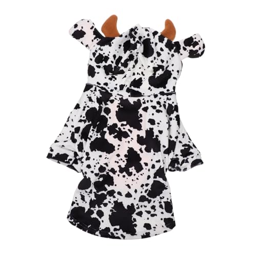 Disfraz para perro con patrón de vaca tamaño M