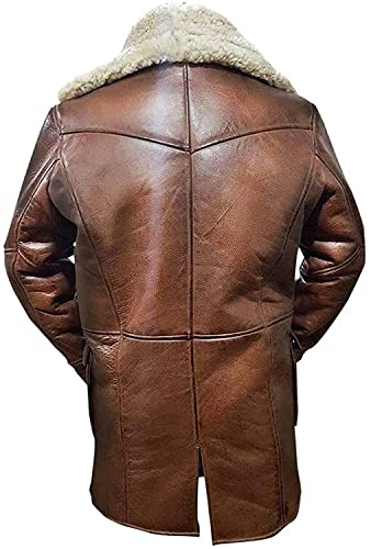 Dark Knight Bane Antique Brown Trench Leather Coat3