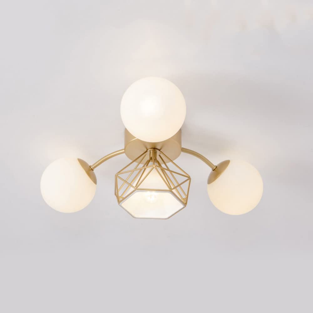 Lustre plafonnier de salon nordique au fini haut de gamme