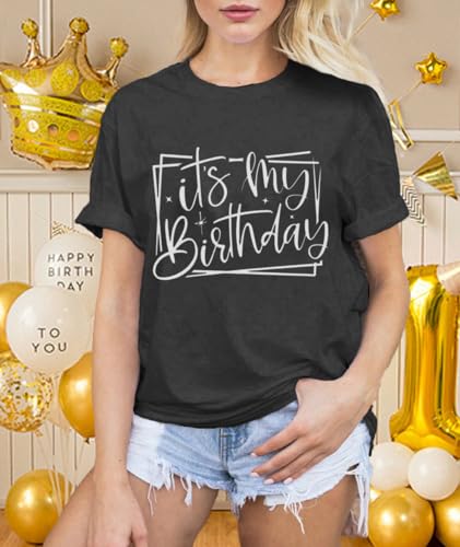 LBP Birthday Shirts for Women - It's My Birthday T-Shirt, Crew Shirt, Happy Birthday Tee Tops4