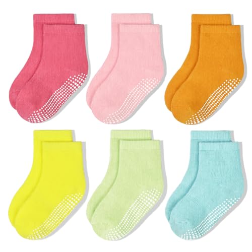 ARERWA Rutschfeste Babysocken für Jungen und Mädchen - Sportliche...